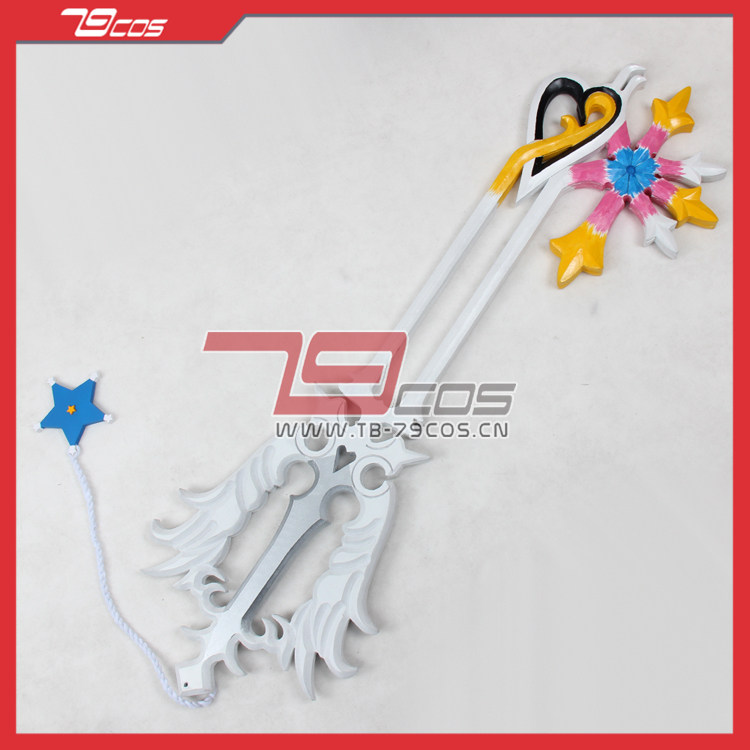 79COS王国之心索拉白钥匙COSPLAY精品动漫游戏手工道具定做0010