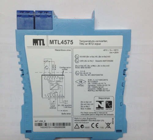 伊顿MTL4575热电偶热电阻隔离栅