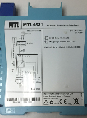 伊顿MTL4531振动传感器隔离式安全栅MTL45隔离栅原装全新质量保证