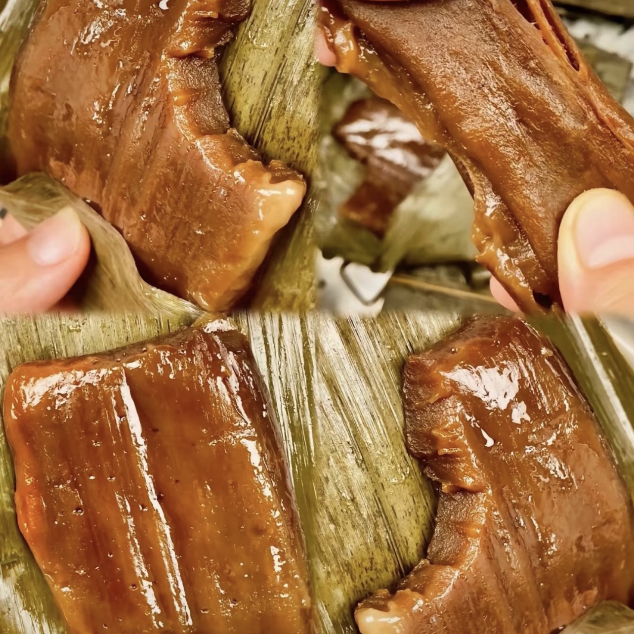 广西特产芭蕉叶糍粑红糖糍粑叶包纯糯米糍新鲜灵山纯手工真空包装