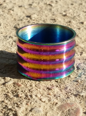 钛自行车28.6mm前叉钛色/彩色垫圈垫环 SW01