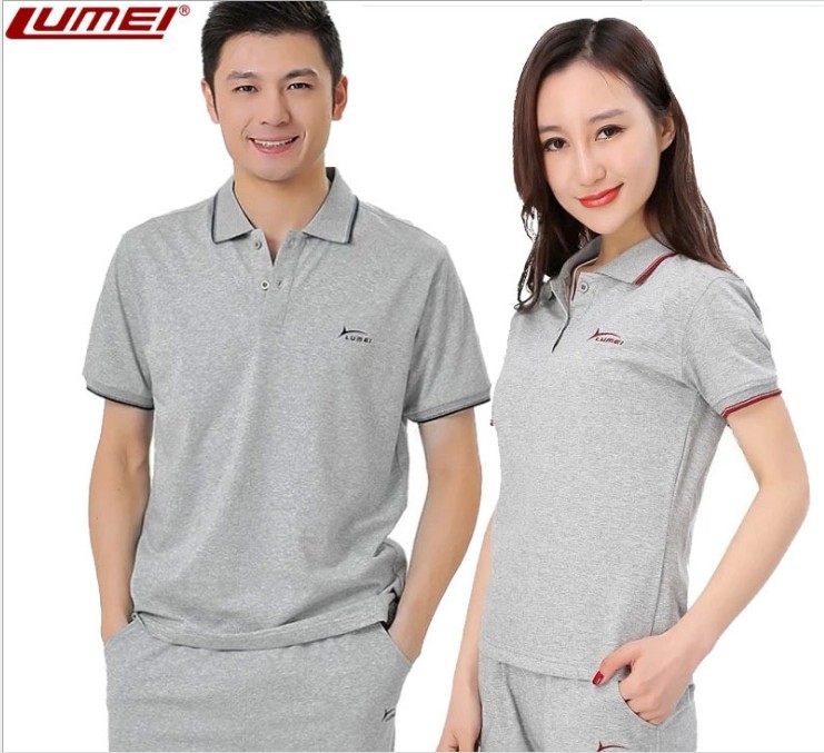 鲁美男款女款运动套装夏季情侣运动服男女短袖休闲大码薄款断码特
