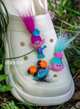 魔发精灵crocs洞洞鞋鞋花配饰
