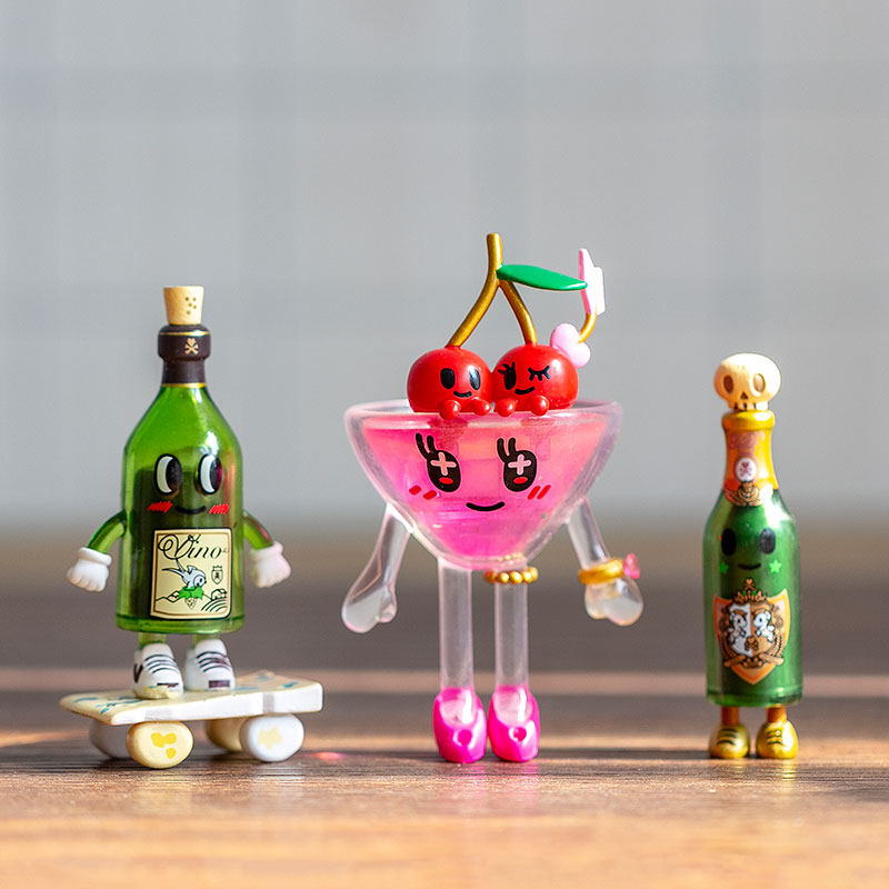 清秀文创    散货 tokidoki 淘奇多奇深夜酒馆系列盲盒可爱摆件啤