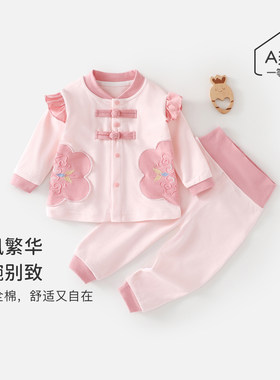 女童春秋纯棉套装礼服