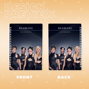 现货女团BP粉墨Deadline新专辑2026印花学生办公a5线圈本内页50