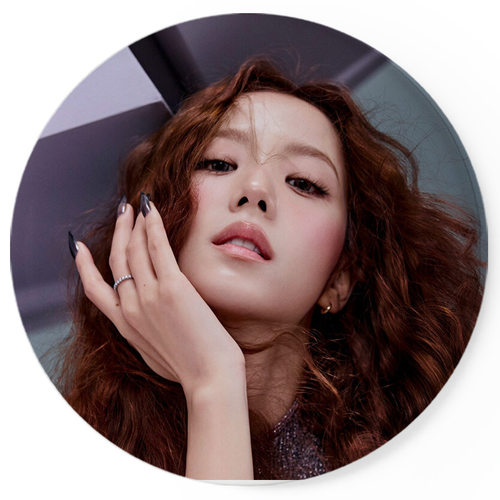 JISOO Mini专辑徽章 镜子钥匙扣 挂件 马口铁胸章 周