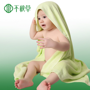 全竹新生婴儿浴巾竹纤维宝宝童洗澡加厚大不掉毛柔软吸水抗菌A类