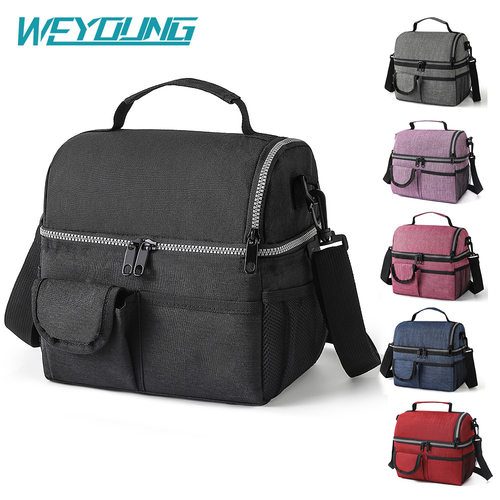 handheld picnic insulated bag, double-layer ice bag, thermal