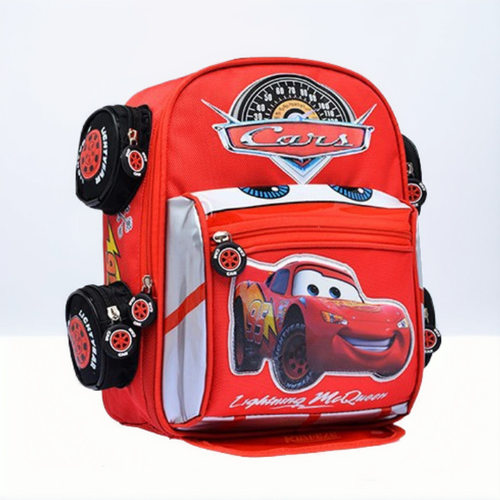 Student Backpack McQueen Car Double Shoulder Backpack Lightw