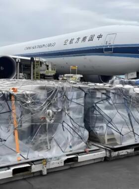 敏感货美国洛杉矶NGB-ANC-LAX空运头程订舱K4