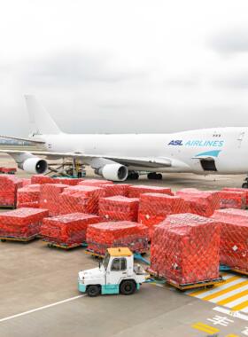 敏感货美国洛杉矶XMN-ANC-LAX空运头程订舱GG