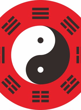 后天八太极卦图镇宅旺财装饰贴