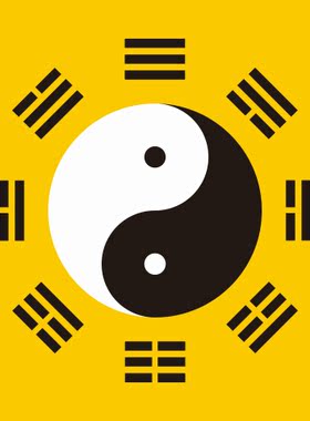 易经伏羲先天八卦装饰贴