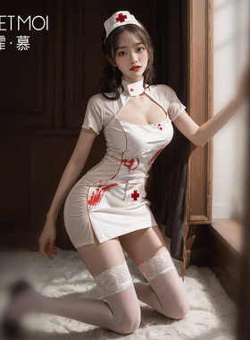 夜店酒吧gogo演出万圣节成人cosplay性感暗黑修女派对护士制服ds