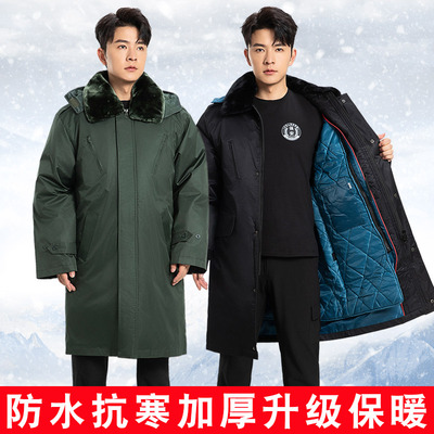 加厚东北保安大衣男执勤服棉衣