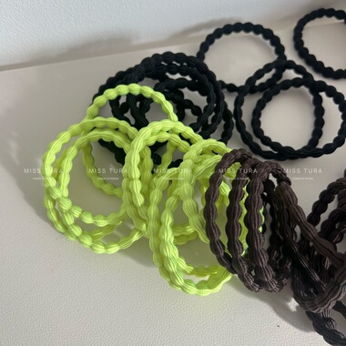 Miss Tura韩国进口简约百搭粗发圈发绳发饰头绳发饰无接口弹性好