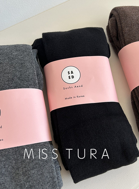 Miss Tura韩国进口连裤袜秋冬款针织保暖棉质有弹力女袜