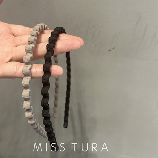 Miss Tura韩国进口波浪简约窄发箍洗脸束发拢发头箍发卡头箍