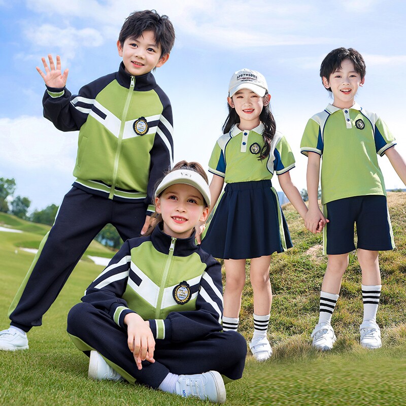 幼儿园园服套装学院风校服小学生运动服两件套春秋装男女孩三件套