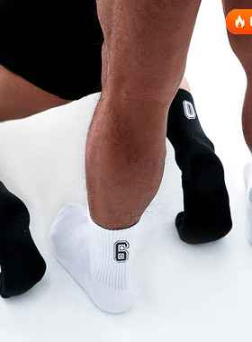 sockkon 袜子控数字NO1069男士运动健身棉袜子篮球足球毛巾底吸汗
