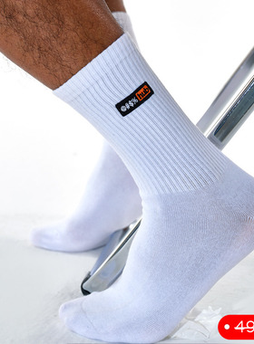 sockkon 男士HUB刺绣p...hub平板薄款四季棉高长筒健身袜子