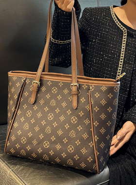 包包女2026新款高级感购物袋大容量上班通勤包单肩手提托特大包潮