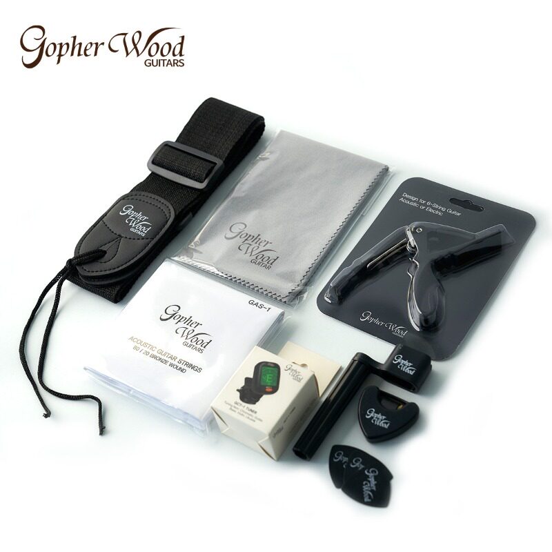 歌斐木吉他Gopherwood新手初学入门民谣古典吉他配件全套大礼包