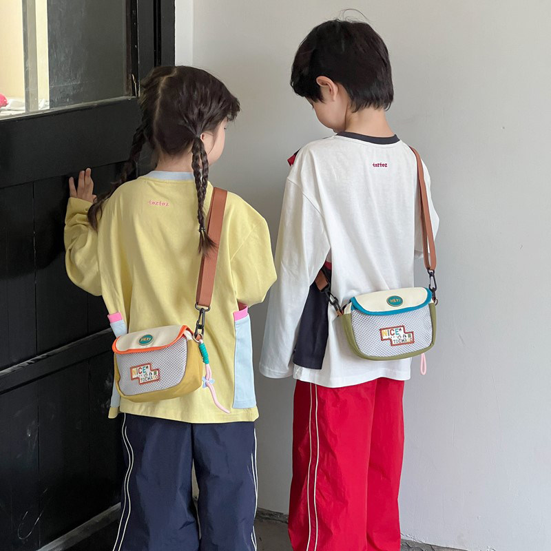 儿童包包男女童简约时尚零钱包宝宝斜挎包小背包外出旅游单肩包潮