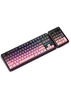 前行者X87Pro游戏键盘黑莓粉无线蓝牙三模机械Ultra电竞游戏专用