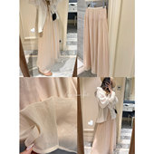 垂感欧根纱A字半裙高级感长裙 珠光感 现货3折 咖喱汤汤TGL