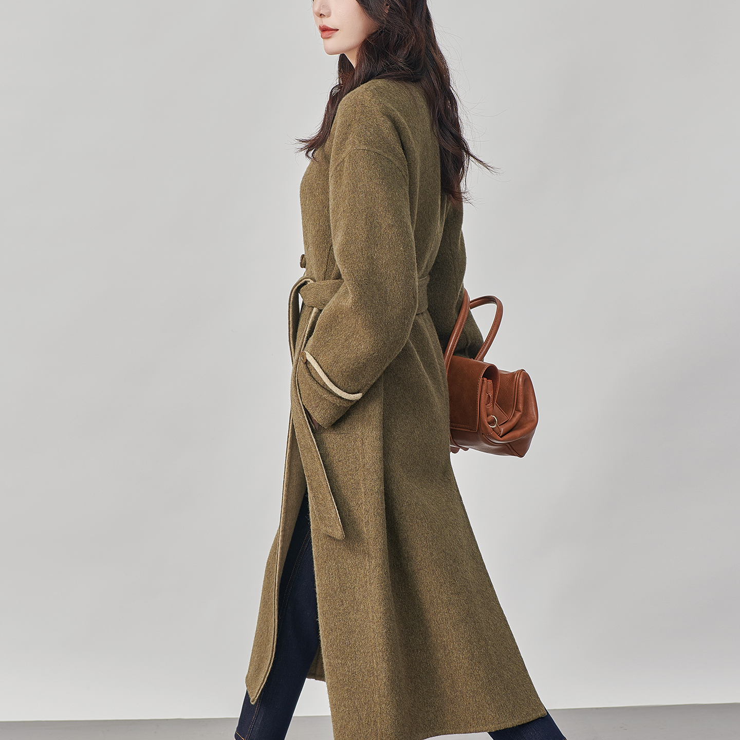 秋冬高级感女士山羊绒大衣