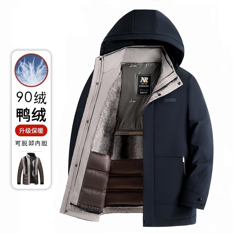 2025新款中老年男装羽绒服