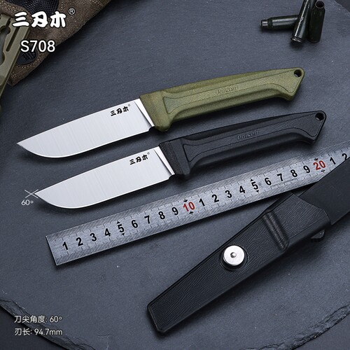 三刃木莫拉小猎刀瑞典山特维克钢