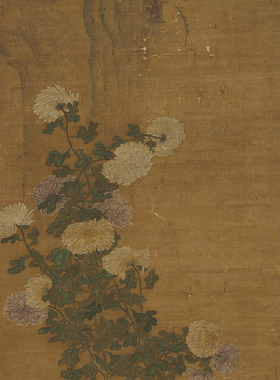 宋人三秋喜報圖台北故宫藏国画花鸟绢画一比一复制画客厅装饰画