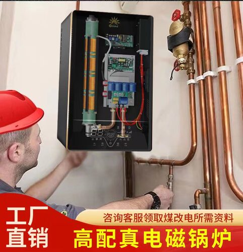 变频电磁壁挂采暖炉220v热水新型380v三相电锅炉农村取暖家用智能