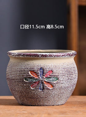 款式11中号地中海多肉花盆大口径红陶陶瓷老桩盆复古特价清仓家用