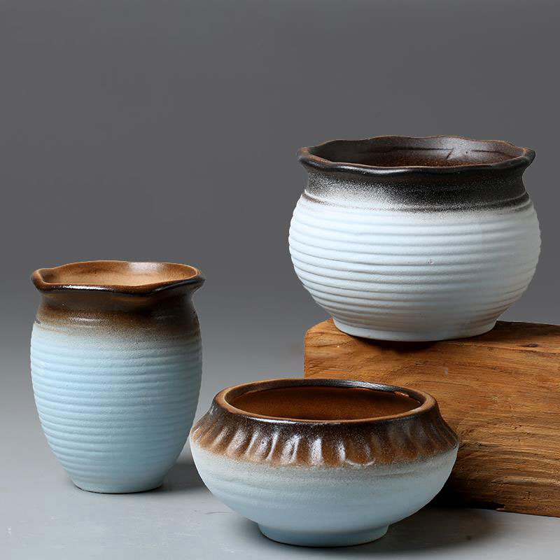 蓝色星际多肉花盆家用阳台红陶大口径陶盆陶土创意粗陶大小陶瓷盆,鲜花速递/花卉仿真/绿植园艺,花盆,淘宝优惠券,粉丝福利购,淘宝优惠卷