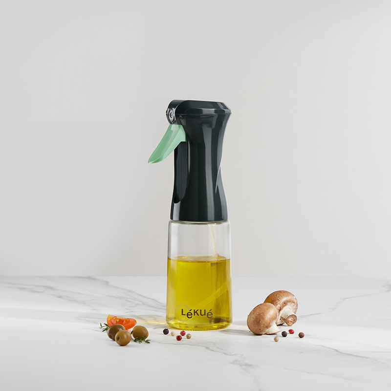 西班牙LEKUE乐葵喷雾玻璃油壶扇形喷雾防漏厨房家用摁动油壶油瓶