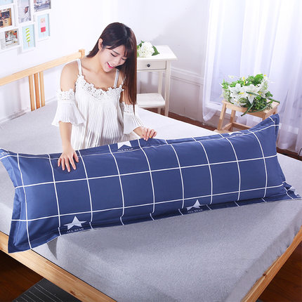 卡沃长枕套双人枕套1.2/1.5/1.8m米情侣婚庆单人枕头套枕芯套
