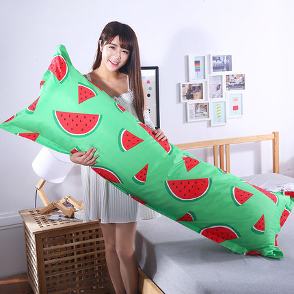 卡沃长枕套双人枕套1.2/1.5/1.8m米情侣婚庆单人枕头套枕芯套