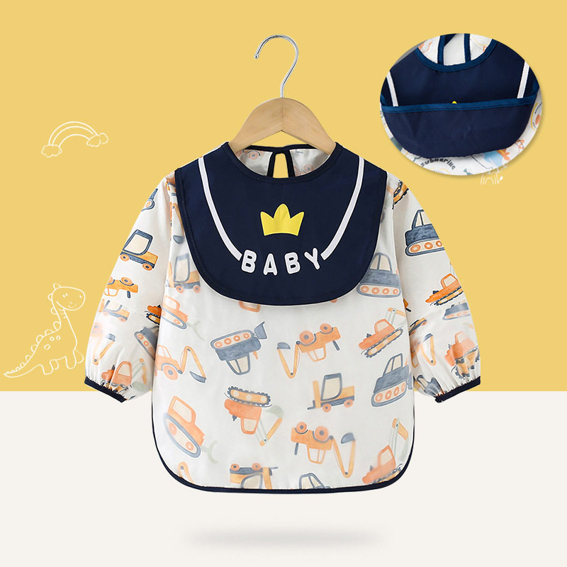 儿童罩衣纯棉男童工程车挖掘机推土机反穿衣宝宝吃饭衣婴儿围兜裙,童装/婴儿装/亲子装,反穿衣/罩衣,淘宝优惠券,粉丝福利购,淘宝优惠卷