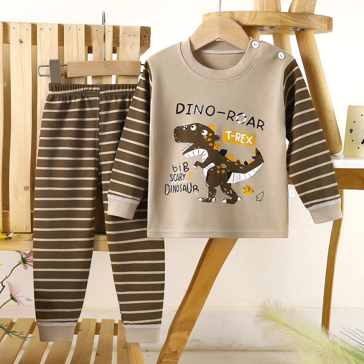 秋冬季儿童秋衣秋裤纯棉100%男童霸王龙小恐龙怪兽睡衣服宝宝内衣,童装/婴儿装/亲子装,家居服套装,淘宝优惠券,粉丝福利购,淘宝优惠卷