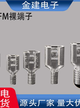 FDFM1.25-110/187/250无绝母插簧端子4.86.3插簧接线母端2.8插FDN