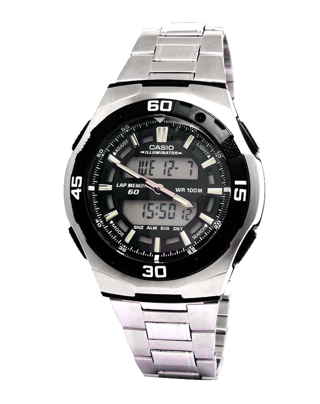 卡西欧防水多功能男士石英表