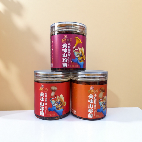 云南特产菌香传奇山珍鸡枞菌松茸牛肝菌独立包装即食428g下饭酒菜