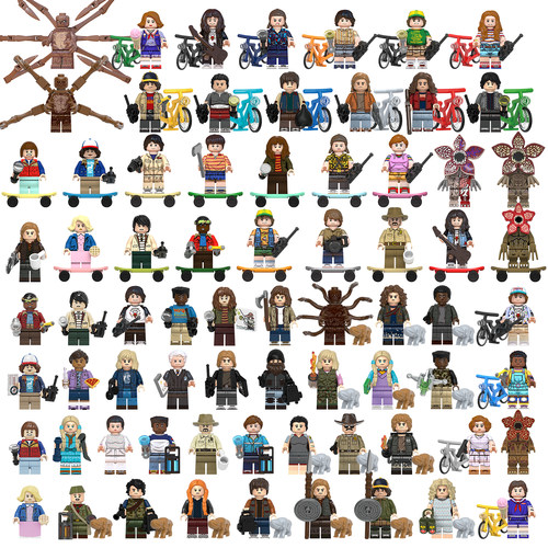 中国积木食人花怪奇物语拼插积木