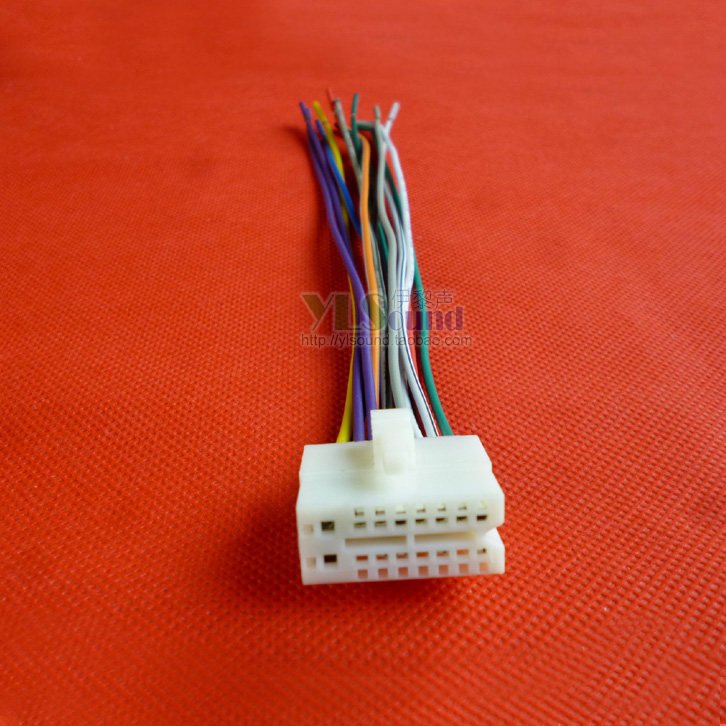 三菱戈蓝歌乐原车CD机插头尾线 音响电源线FM收音天线改家用