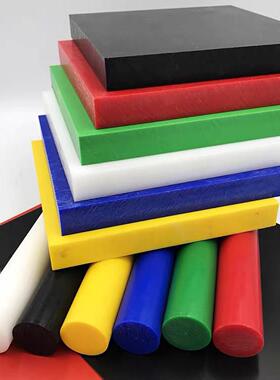 .POM板材聚甲醛赛钢棒高硬度耐磨pom加工零件黑白蓝色塑钢板块