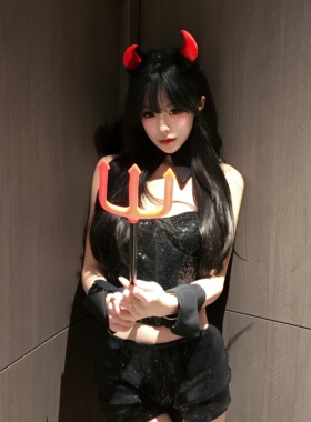 要做万圣节最亮眼的小恶魔~发饰